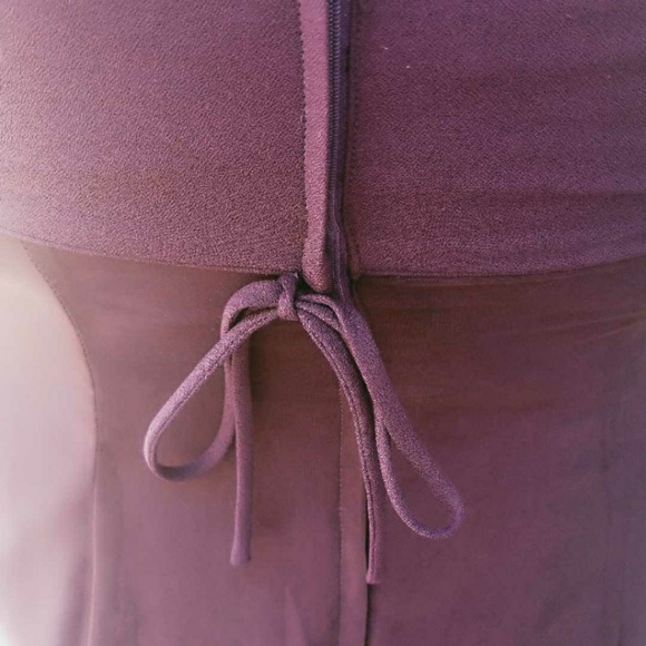 Plum evening dress - Picture 4 of 5